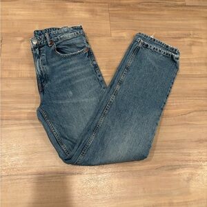 Zara TRF Hi-Rise Straight Leg Jeans